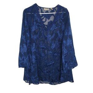 Vintage Victoria's Secret Gold Label Lingerie Floral Lace Petite Small Button Up